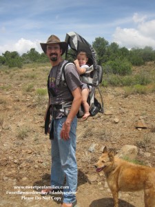 Babywearing on a hike