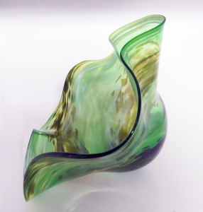 green blown glass1